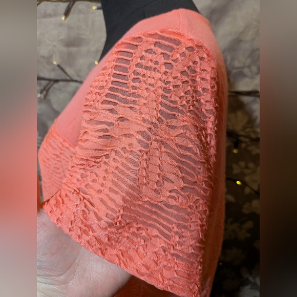 Calvin Klein Porcelain Rose Textured Lined Top, Size M, NWT! - Picture 4 of 8